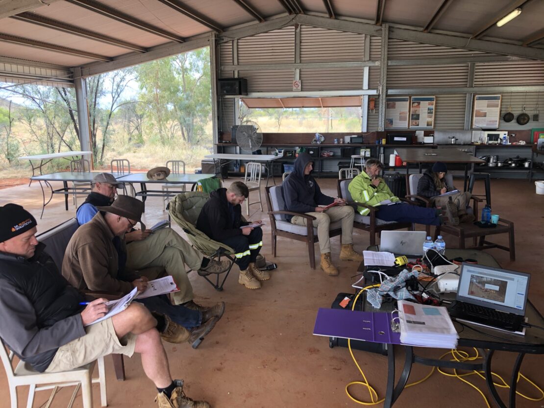 Image of a theoretical training session by North Australia Bushfire Solutions